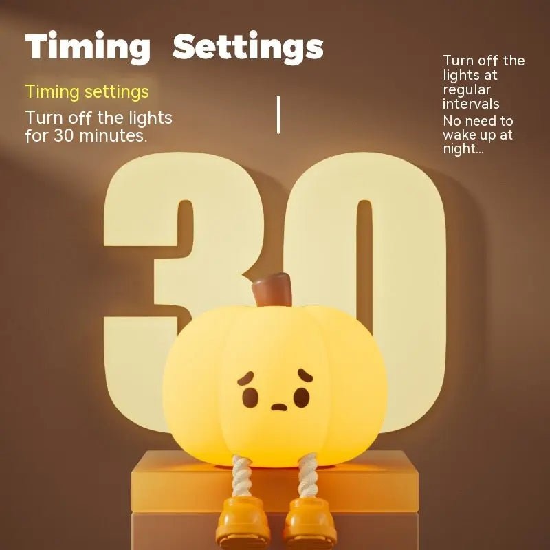 Home Decor Halloween Pumpkin Night Light Cute Soft Silicone Lamp Touch Dimmable Rechargeable Bedside Decor Light Kids Gifts Halloween Decorations - Smile PumpkinHome Decor Halloween Pumpkin Night Light Cute Soft Silicone Lamp Touch Dimmable Rechargeable Bedside Decor Light Kids Gifts Halloween Decorations